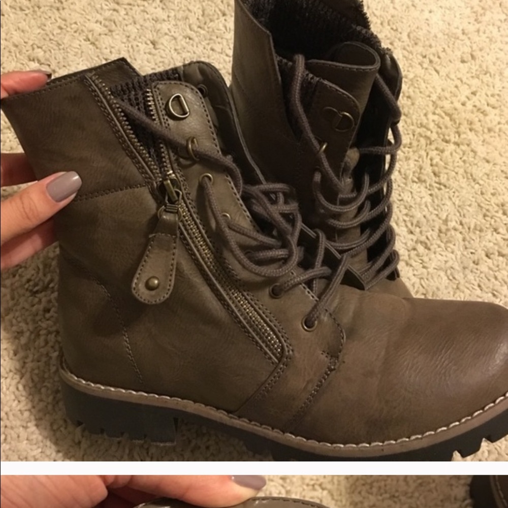 Light Brown combat boots
